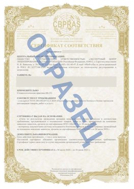 Образец Сертификат СТО 01.064.00220722.2-2020 Кодинск Сертификат СТО 01.064.00220722.2-2020 